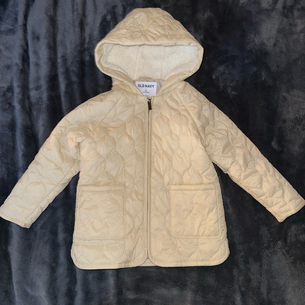 Old Navy toddler jacket with Sherpa lined hood